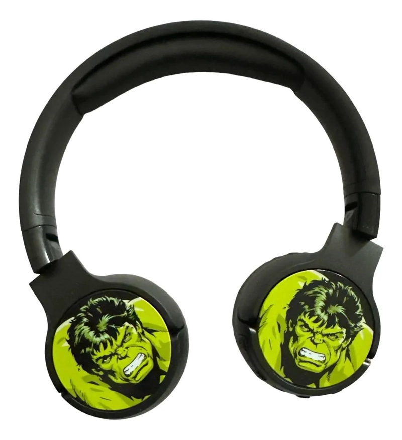AUDIFONOS INALAMBRICOS BLUETOOTH CON DISEÑO HULK - 1