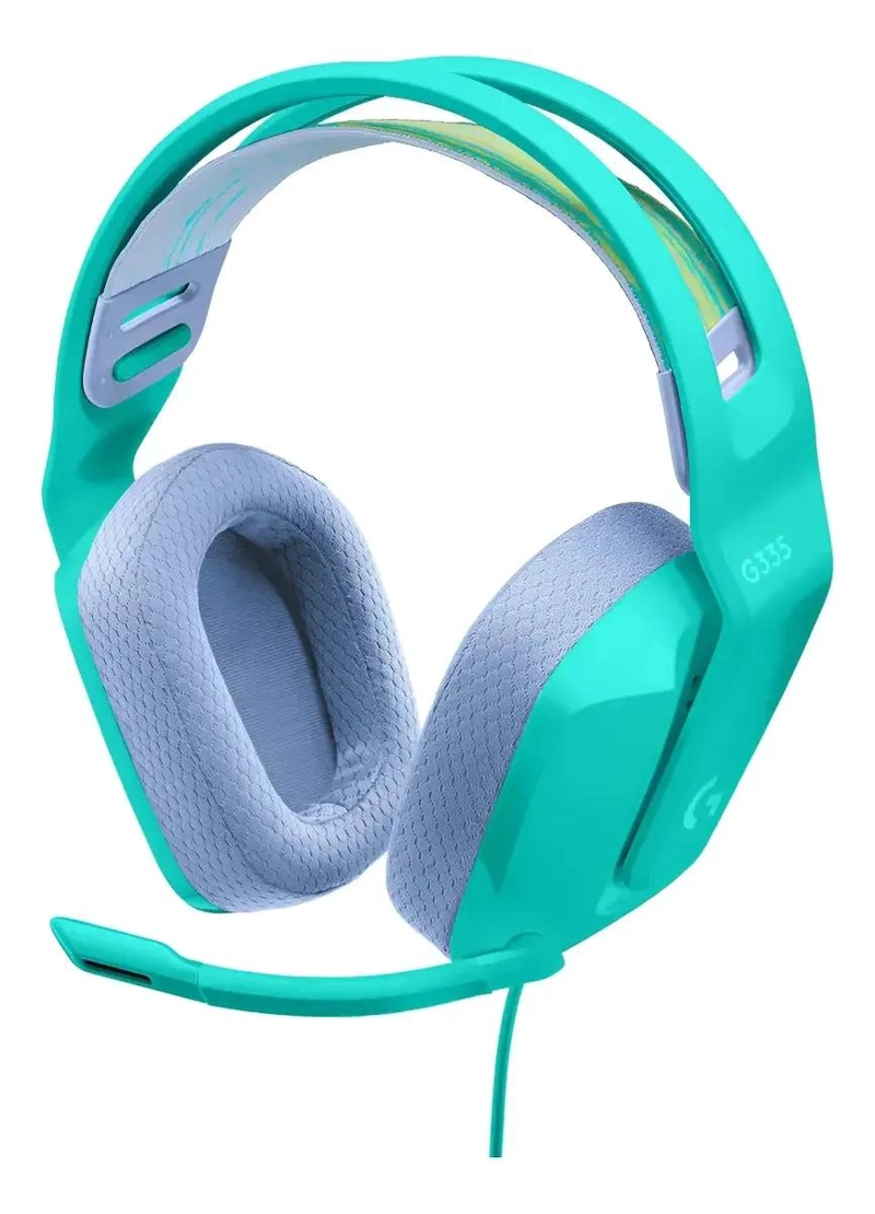 AUDIFONO GAMER LIGERO PARA PC Y CONSOLAS COLOR MENTA - 1