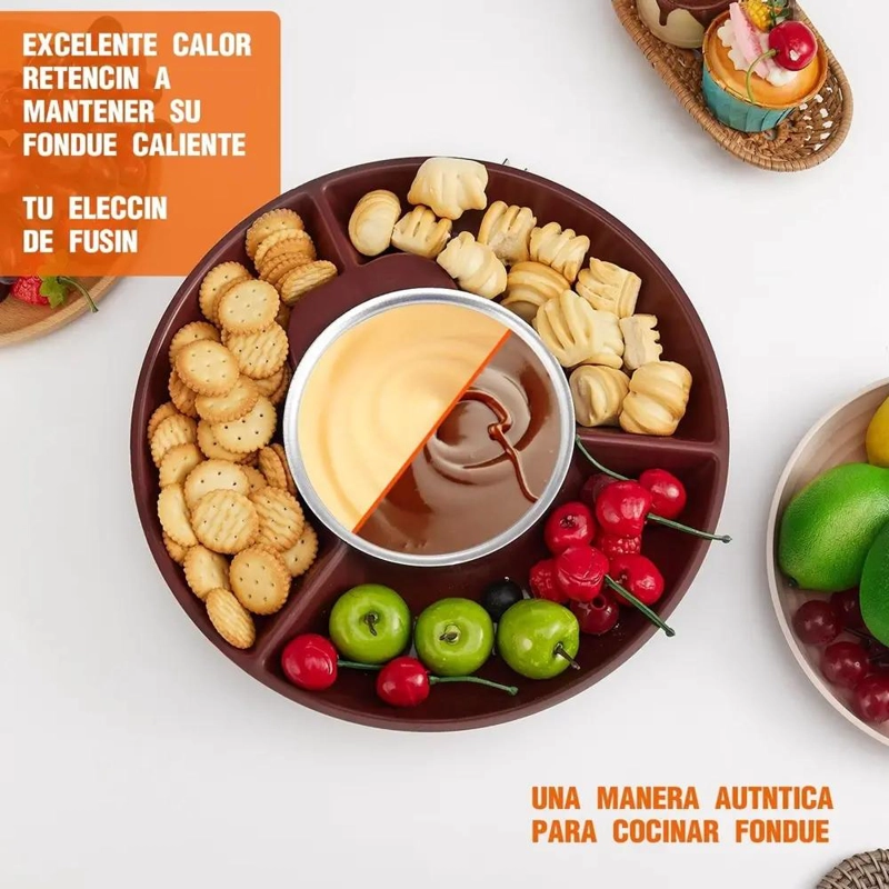 FUNDIDOR DE FONDUE DE CHOCOLATE CON BANDEJA EXTRAIBLE - 4