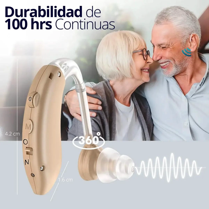 AUDIFONO RECARGABLE CON 4 ELIMINADORES DE RUIDO - 4