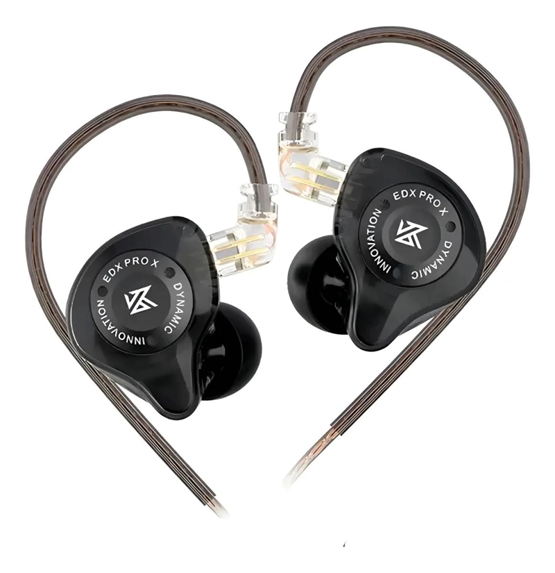 AUDIFONOS IN EAR KZ EDX PRO X SIN MICROFONO NEGRO - 1