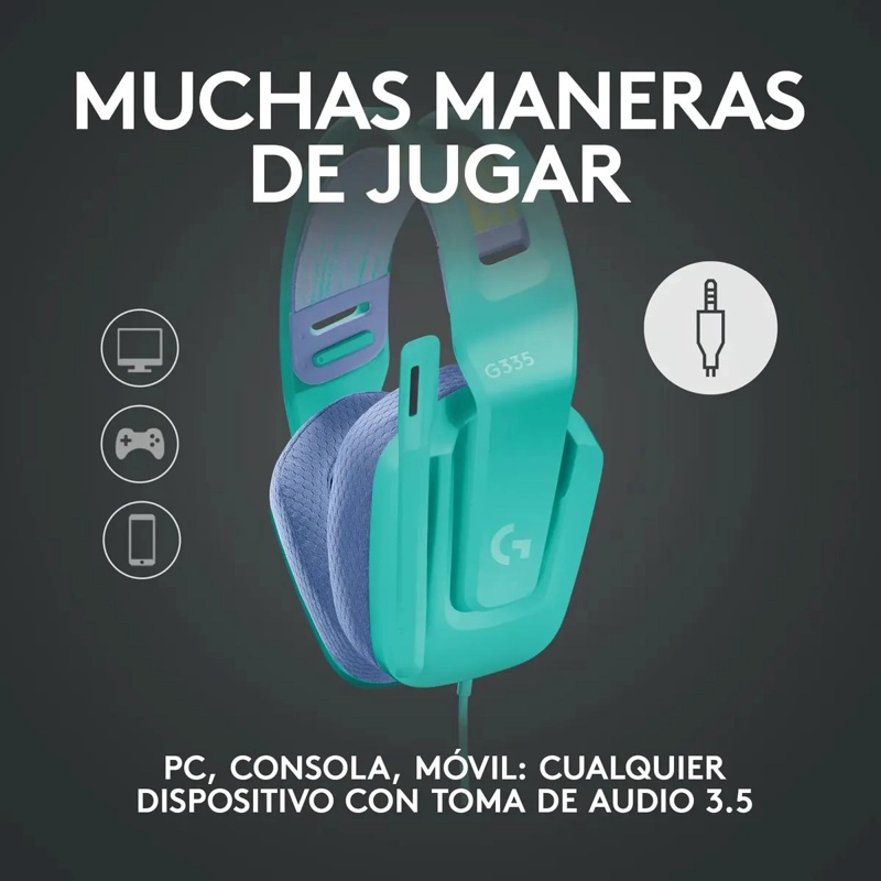 AUDIFONO GAMER LIGERO CON MICROFONO PARA PC Y CONSOLAS - 2