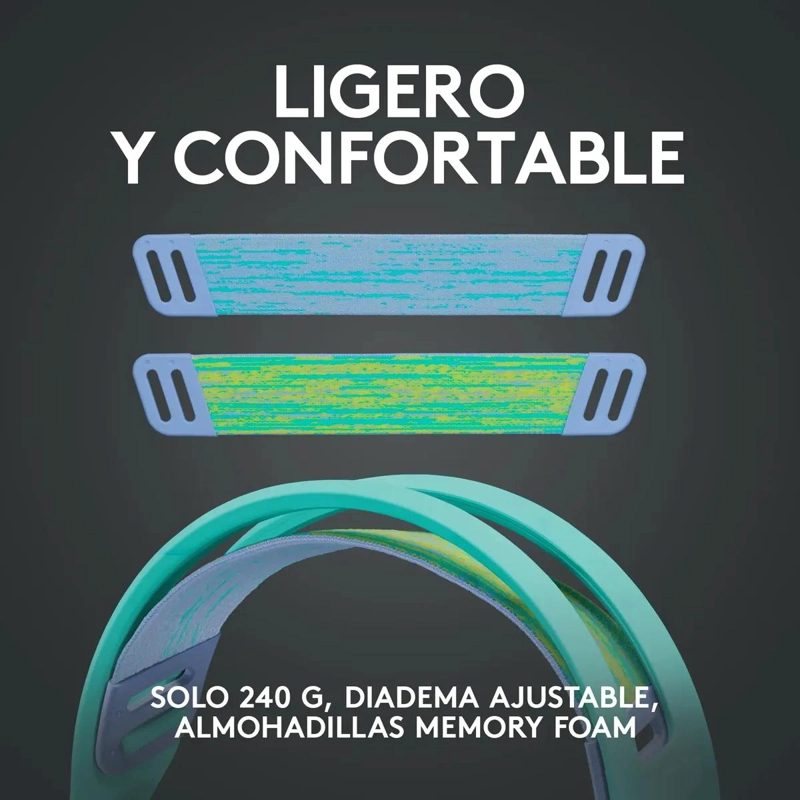 AUDIFONO GAMER LIGERO CON MICROFONO PARA PC Y CONSOLAS - 3
