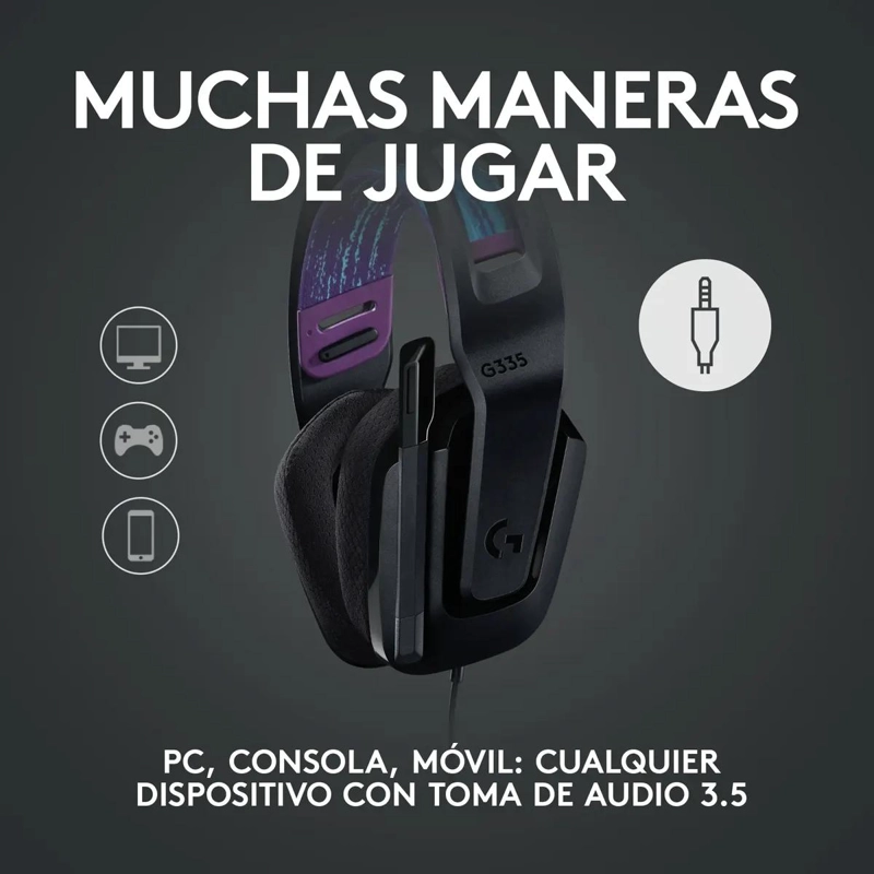 AUDIFONO GAMER NEGRO PARA PC PS4 SWITCH - 2
