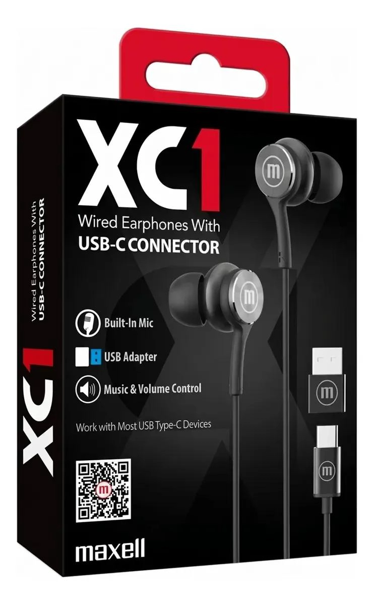 AUDIFONOS CON CONECTOR TIPO C Y ADAPTADOR USB NEGRO - 3