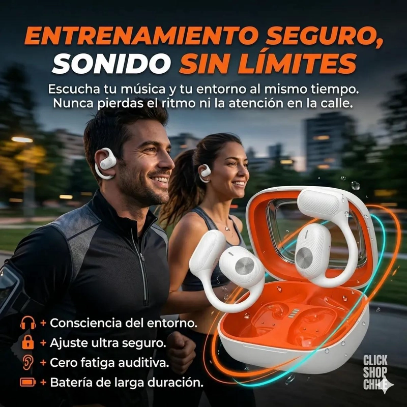 AURICULARES BLUETOOTH INALAMBRICOS CONDUCCION OSEA - 2