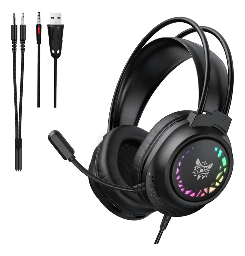 AUDIFONOS GAMER X92 CON RGB Y MICROFONO - 1