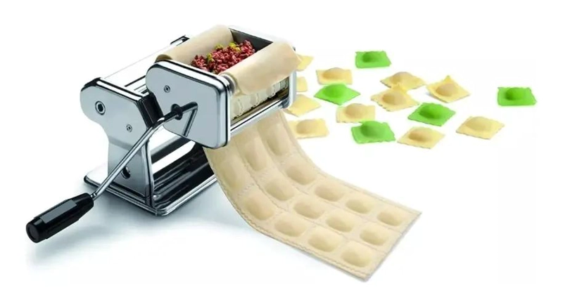 GENÉRICO MAQUINA PARA HACER RAVIOLES CON AMASADOR DE ACERO INOX