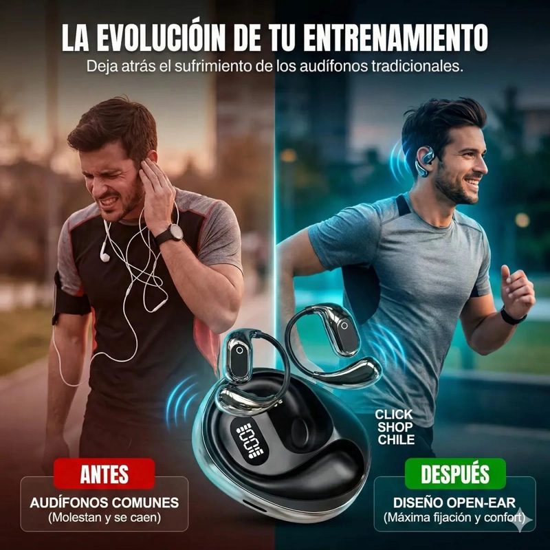 AUDIFONOS INALAMBRICOS DE CONDUCCION OSEA BLUETOOTH - 2