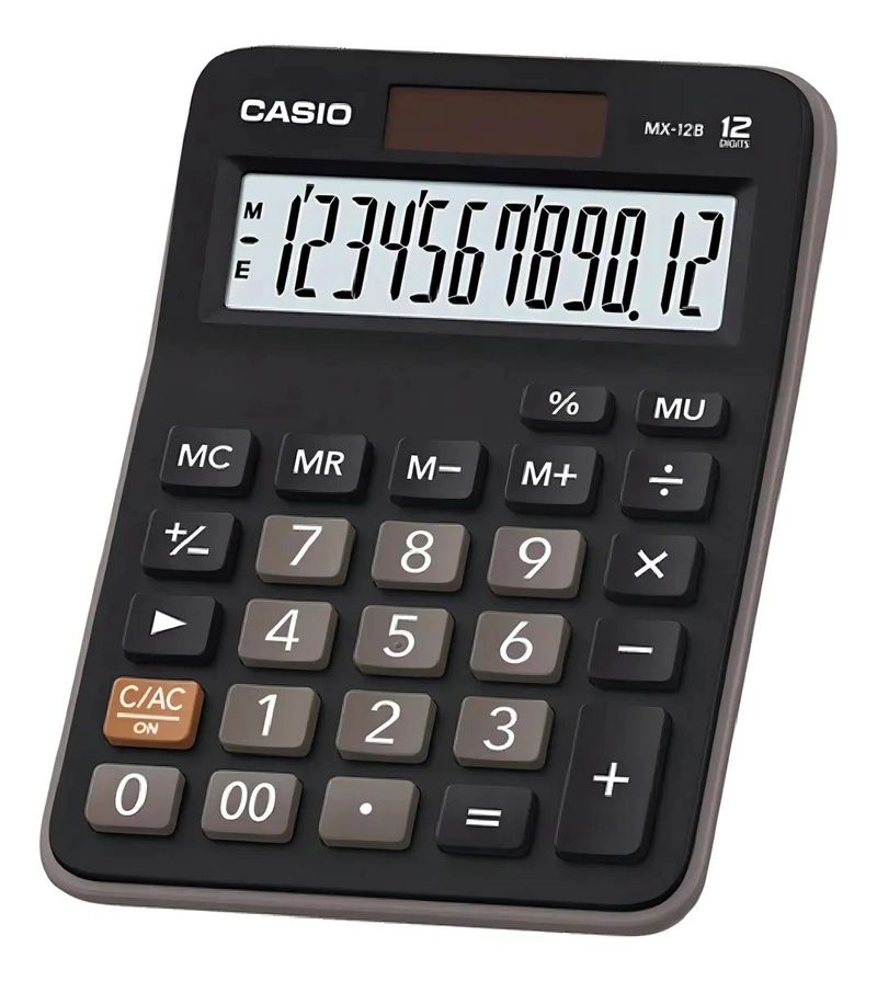 CALCULADORA BASICA COLOR LAVANDA CON PANTALLA LCD - 3
