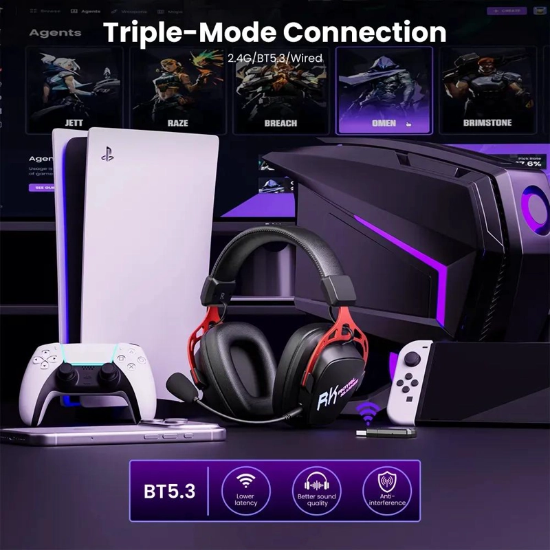 AURICULARES GAMER INALAMBRICOS 7.1 CON MICROFONO - 2