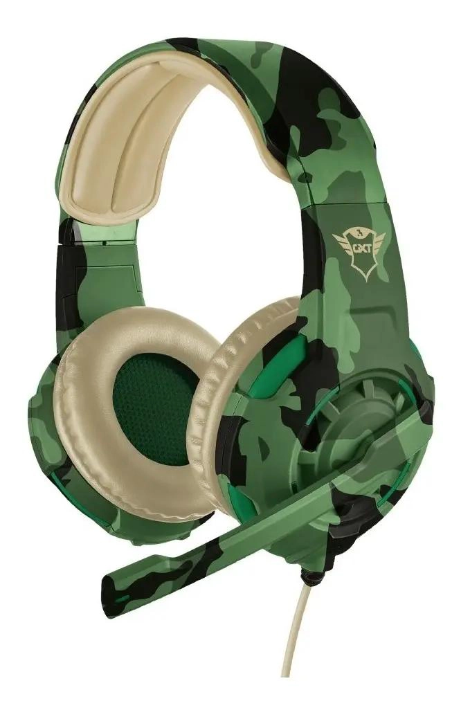 AURICULARES GAMER CON MICROFONO Y DISEÑO JUNGLE CAMO - 5