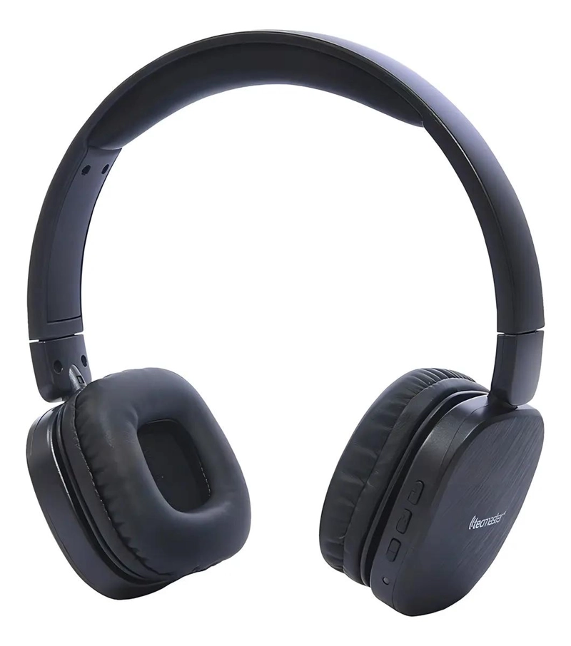 AUDIFONOS BLUETOOTH NEGRO CON MICROFONO Y CONTROL - 1