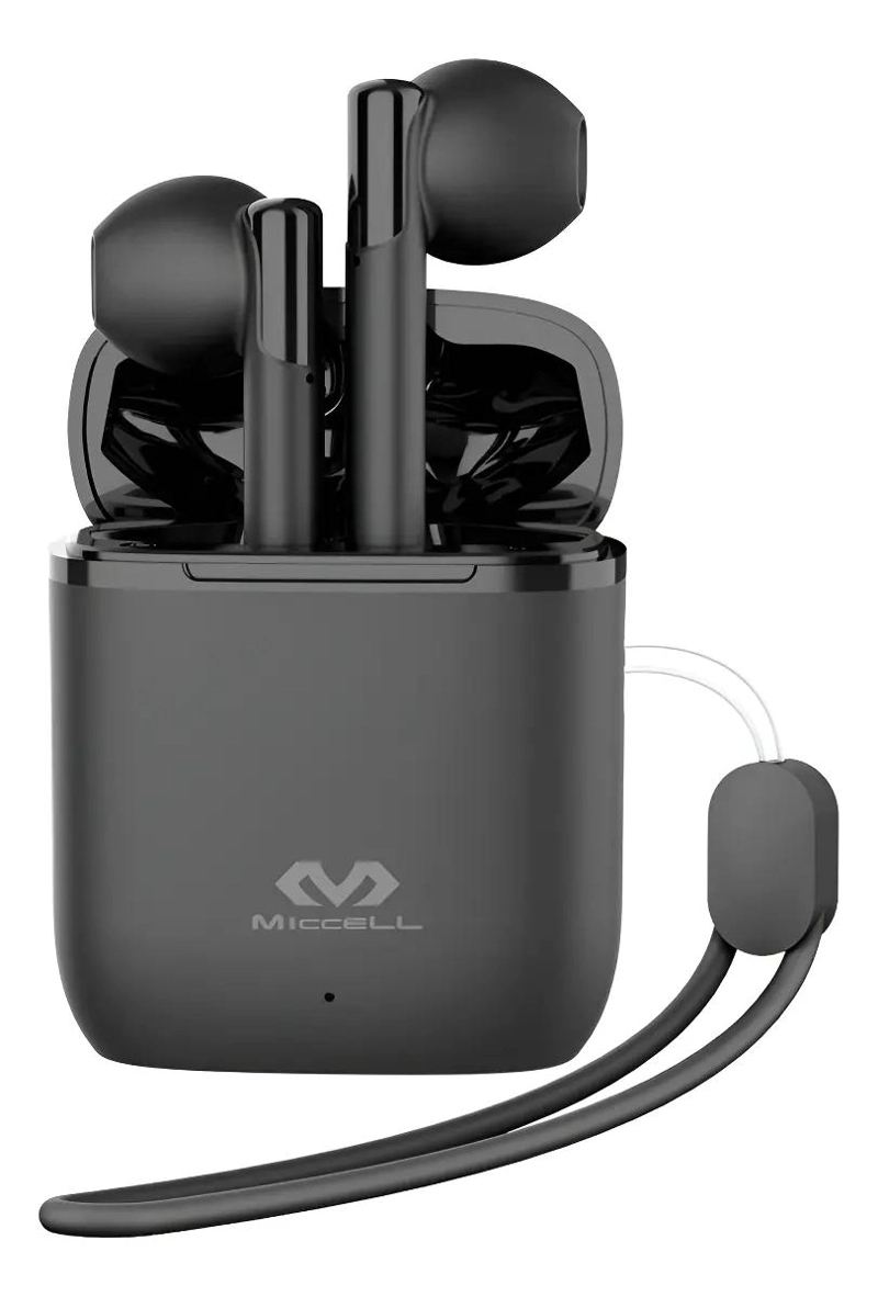 AURICULARES INALAMBRICOS BLUETOOTH CON MICROFONO NEGRO - 1