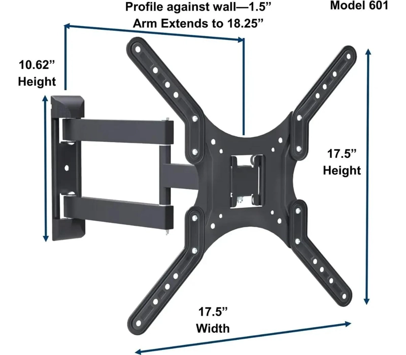SOPORTE DE BRAZO PARA TV 15-58' ACERO 180º 50KG - 3