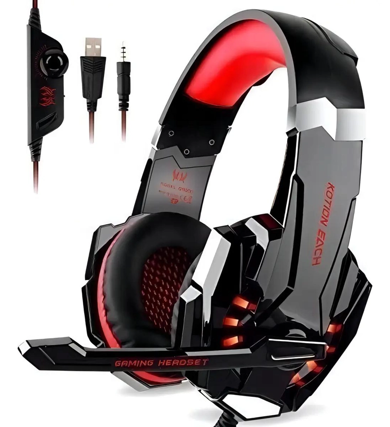 AUDIFONOS GAMER CON LUZ LED Y MICROFONO INTEGRADO - 4