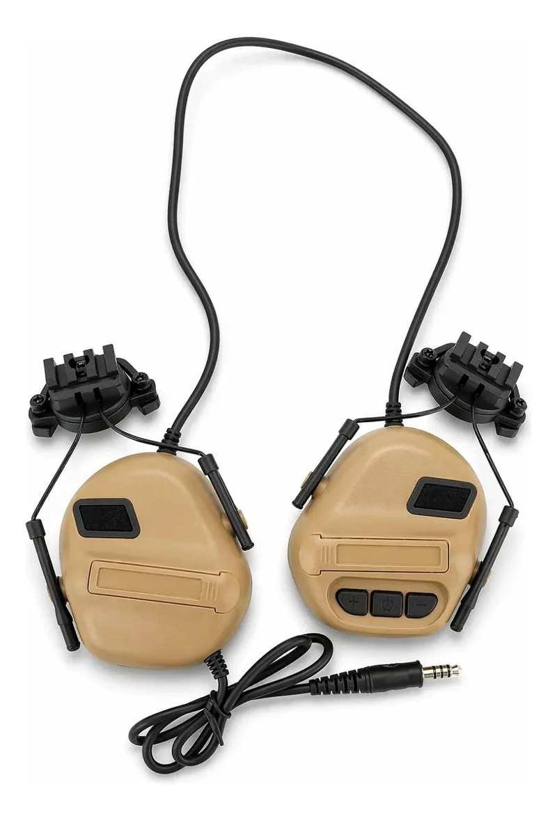 AUDIFONOS TACTICOS CON MICROFONO Y CANCELACION DE RUIDO - 2