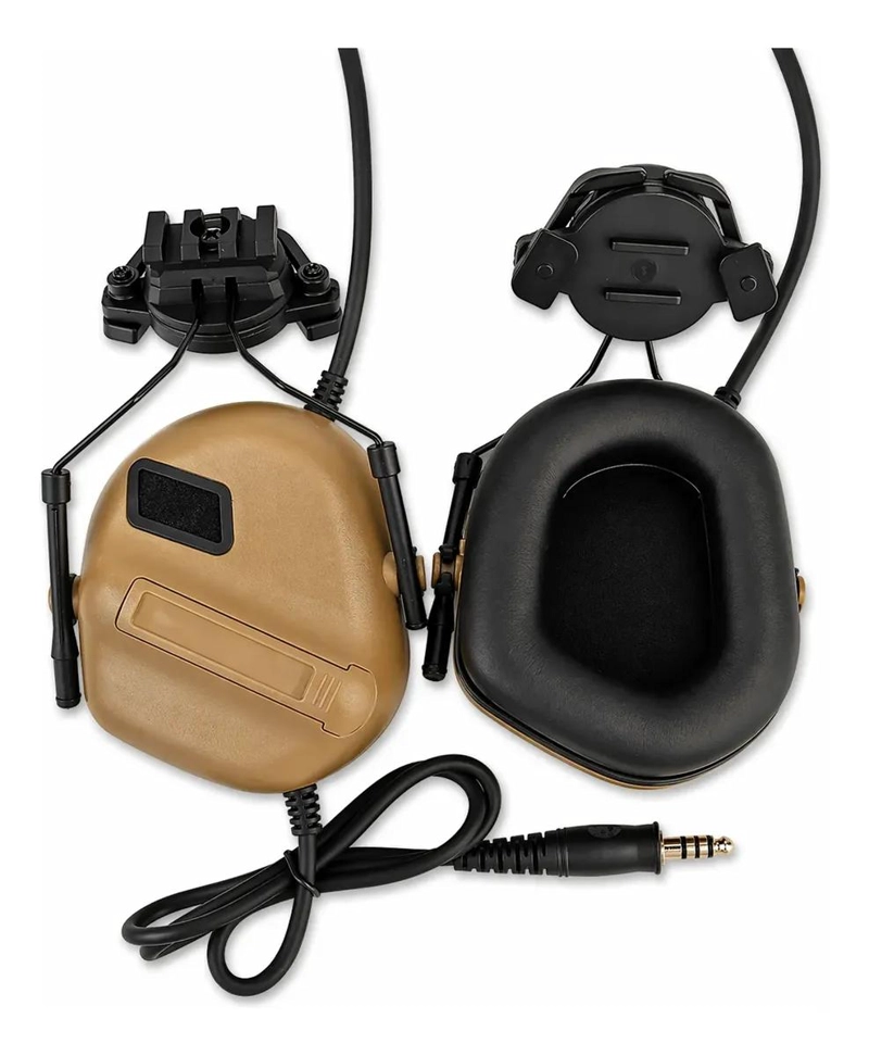 AUDIFONOS TACTICOS CON MICROFONO Y CANCELACION DE RUIDO - 3