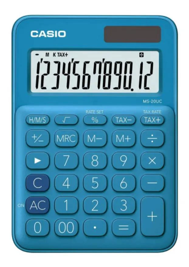 CALCULADORA BASICA COLORES SURTIDOS PANTALLA LCD - 1