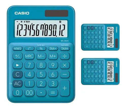 CALCULADORA BASICA COLORES SURTIDOS PANTALLA LCD - 3