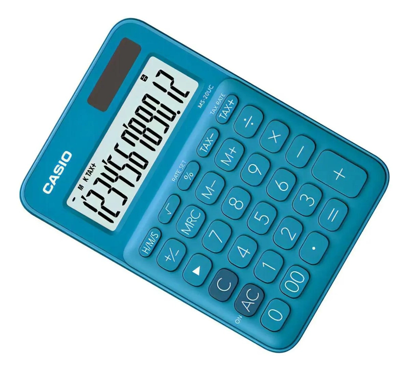 CALCULADORA BASICA COLORES SURTIDOS PANTALLA LCD - 4