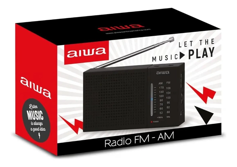 RADIO PORTATIL ANALOGICA FM AM CON ENTRADA JACK 3.5 MM - 1