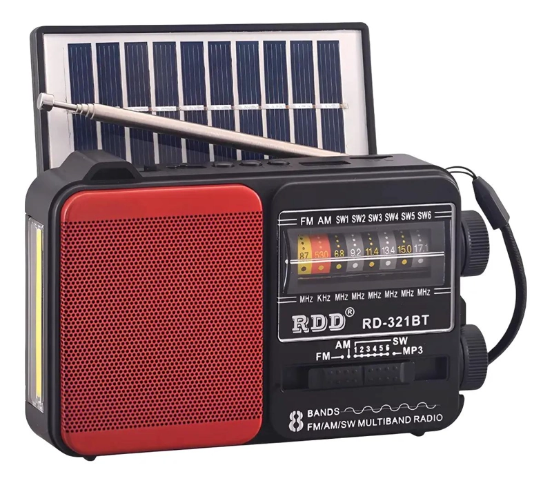 RADIO PORTATIL SOLAR AM/FM/SW 15W CON BLUETOOTH Y LINTERN - 1