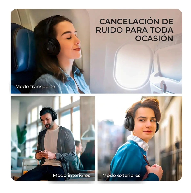AUDIFONOS INALAMBRICOS COLOR NEGRO CON SONIDO ENVOLVENTE - 5