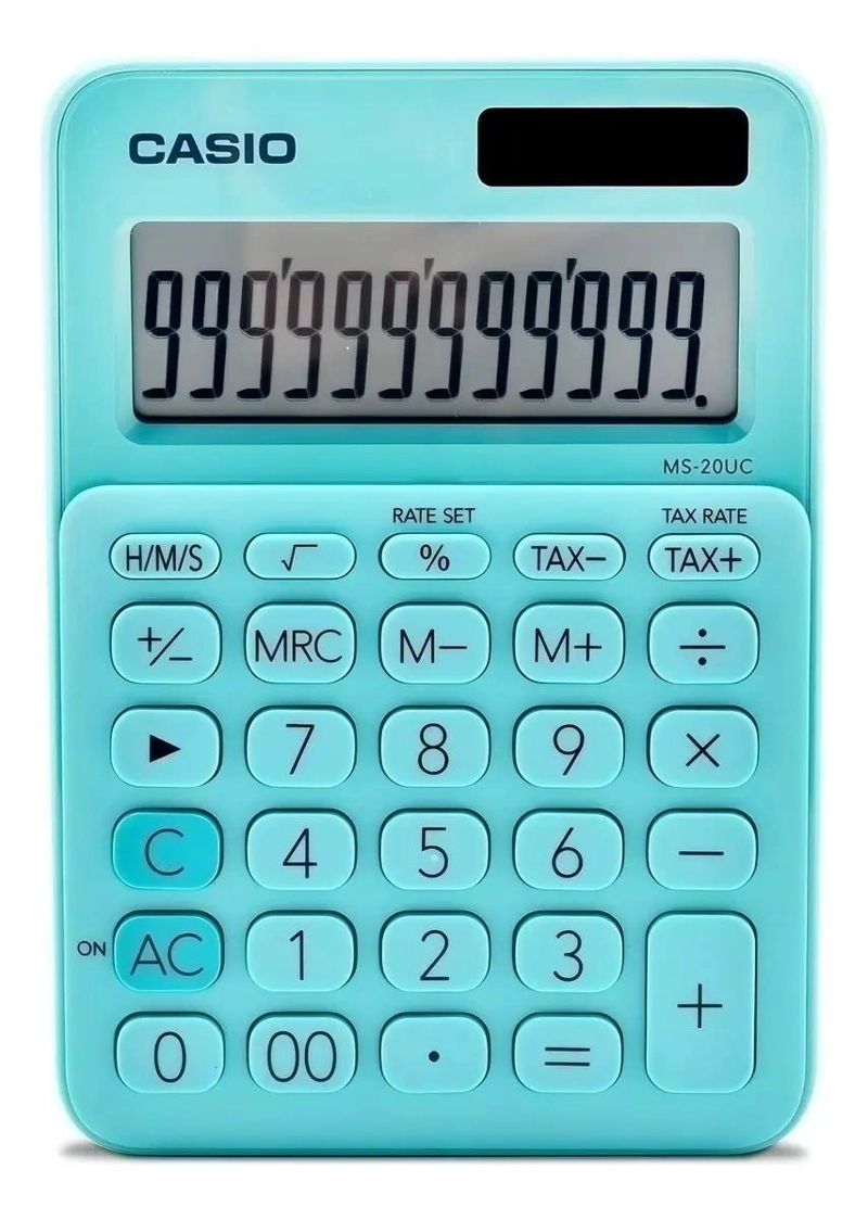 CALCULADORA BASICA COLORES SURTIDOS PANTALLA LCD - 1
