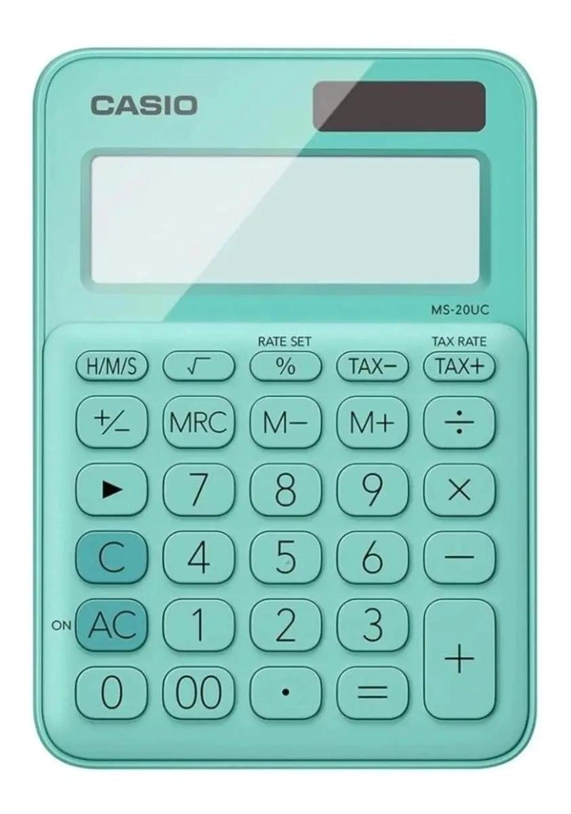 CALCULADORA BASICA COLORES SURTIDOS PANTALLA LCD - 3