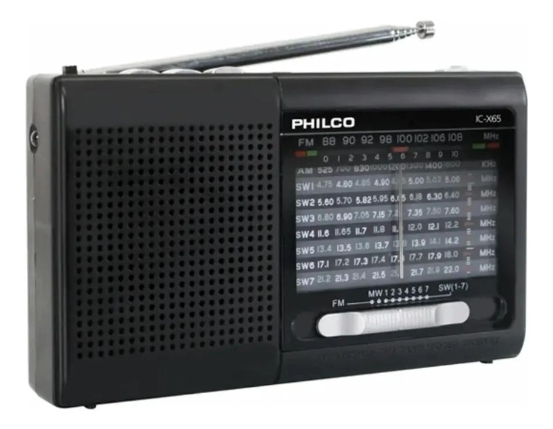 RADIO PORTATIL MULTIBANDAS CON USB COLOR NEGRO - 1