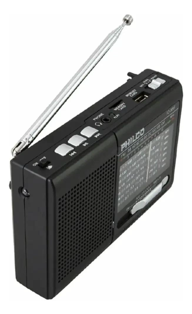 RADIO PORTATIL MULTIBANDAS CON USB COLOR NEGRO - 2
