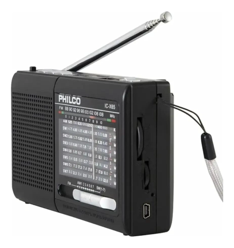 RADIO PORTATIL MULTIBANDAS CON USB COLOR NEGRO - 3