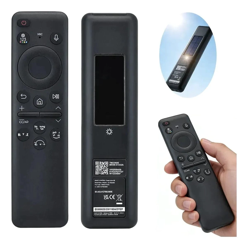 CONTROL REMOTO SOLAR PARA SMART TV SAMSUNG NEGRO - 1