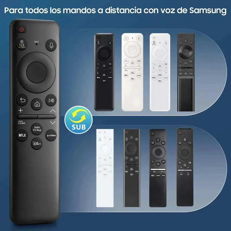 CONTROL REMOTO SOLAR PARA SMART TV SAMSUNG NEGRO - 3