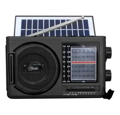 RADIO PORTATIL AM/FM SOLAR RECARGABLE CON LINTERNA - 3