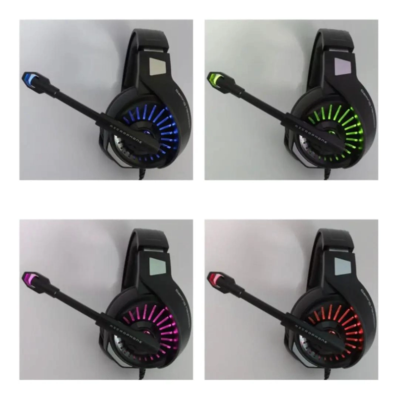 AUDIFONO GAMER CON MICROFONO Y LUZ RGB 2 PLUG 3.5MM - 2