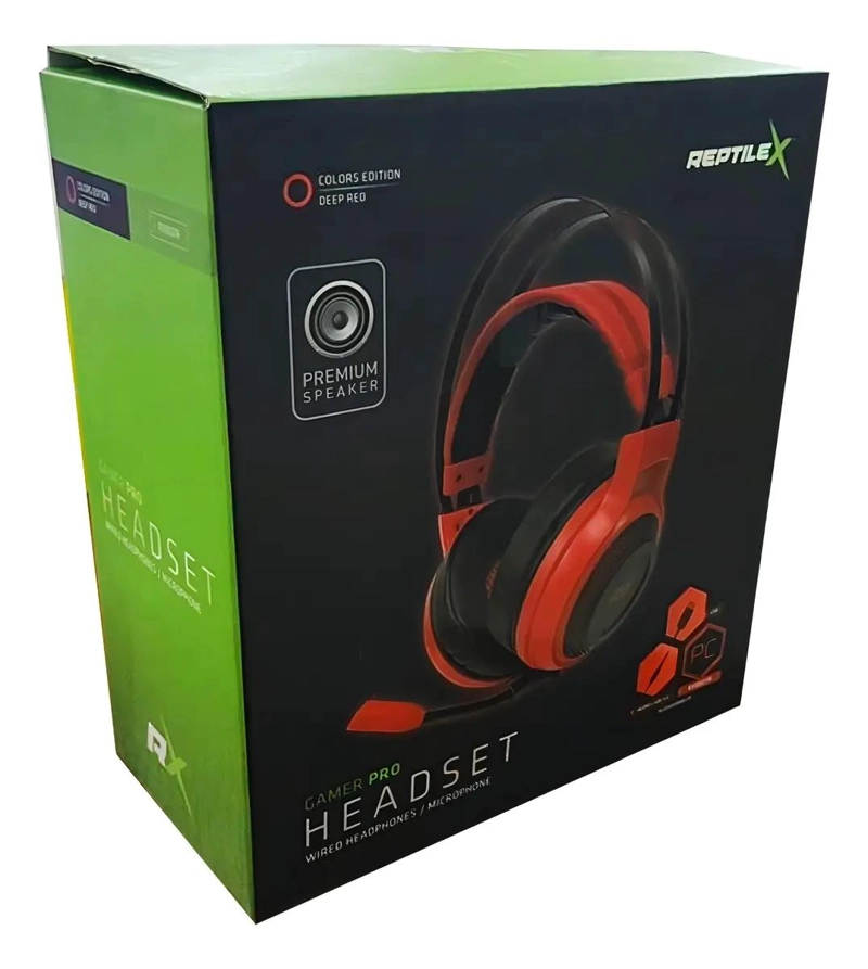 AUDIFONOS GAMER HEADSET REPTILEX RX0027R PARA CONSOLAS Y  - 3