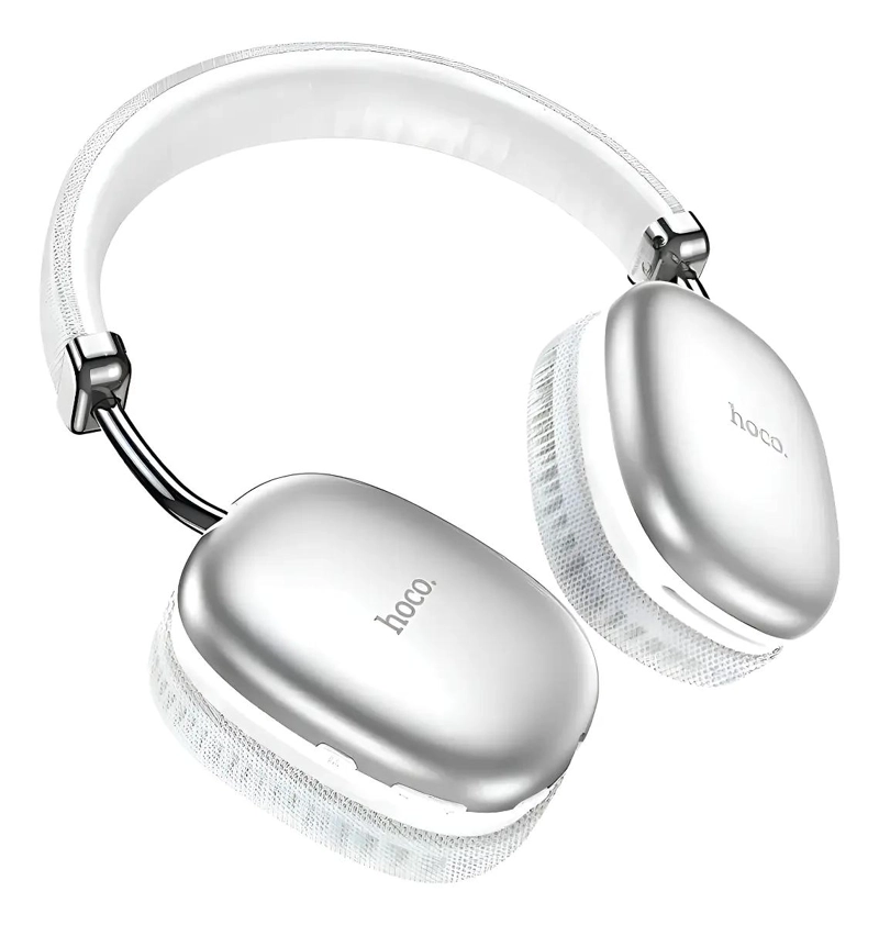 AUDIFONOS INALAMBRICOS BLUETOOTH W35 PLATEADOS - 1