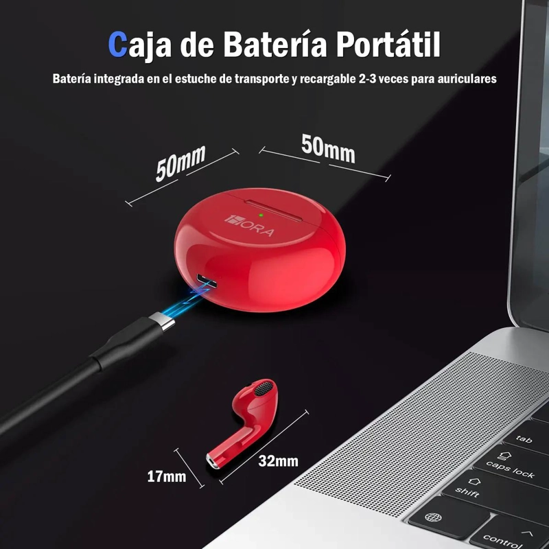 AUDIFONOS IN-EAR BLUETOOTH 5.3 INALAMBRICOS - 3