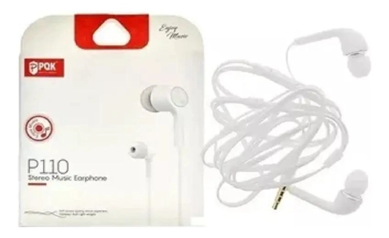 AUDIFONOS MANOS LIBRES P-110 PACK 10 UNIDADES - 2