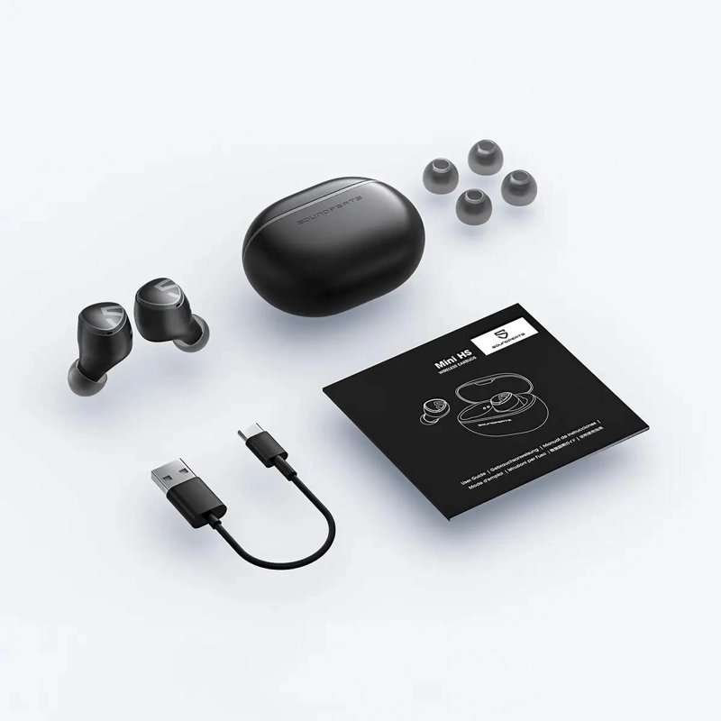 AUDIFONOS MINI HS CON LUZ BLANCA COLOR NEGRO - 3