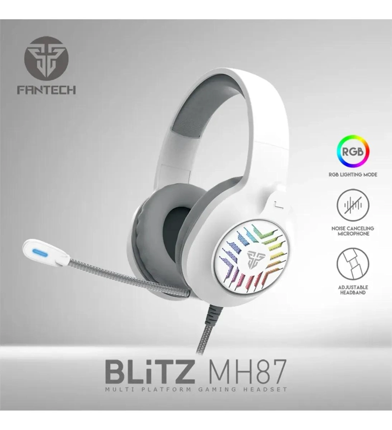 AUDIFONO GAMER CON MICROFONO Y LUCES RGB - 4