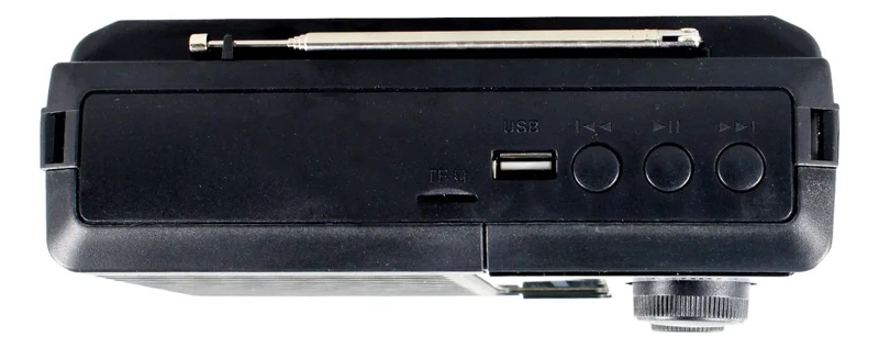 RADIO PORTATIL SOLAR AM FM SW 15W CON LED Y USB - 3
