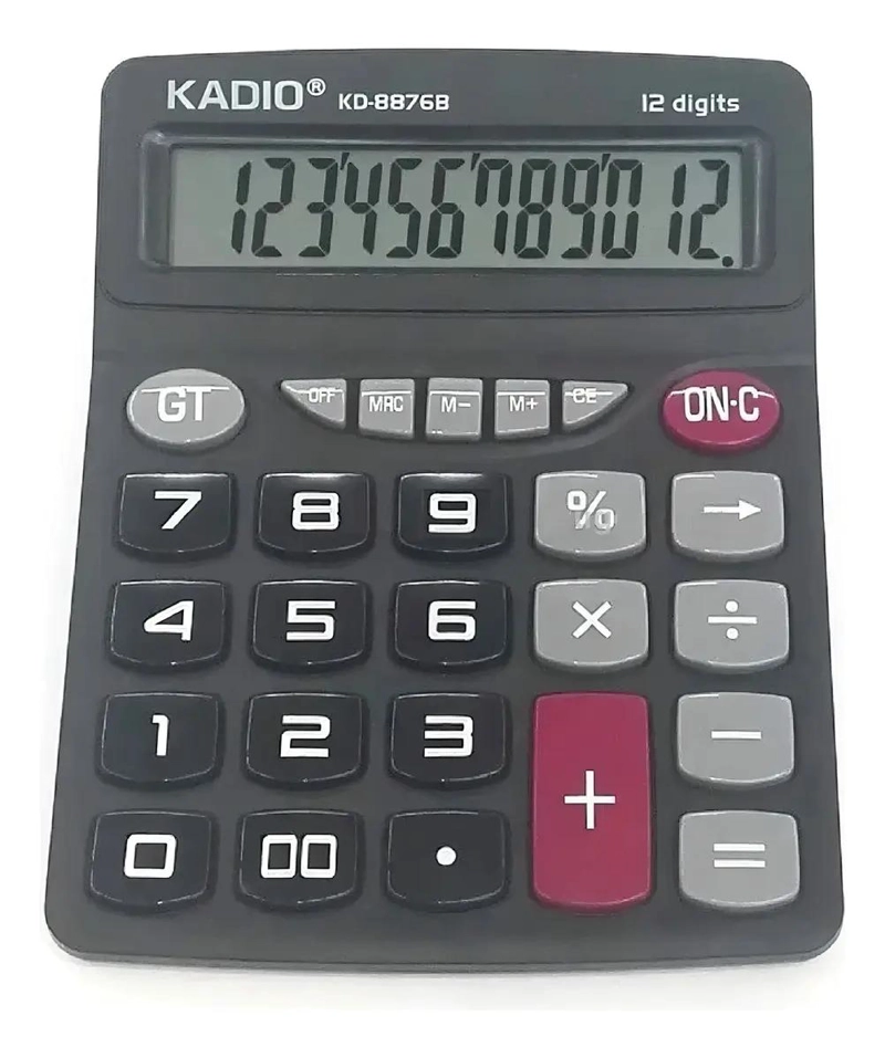 CALCULADORA BASICA SOLAR 12 DIGITOS COLOR NEGRO - 3