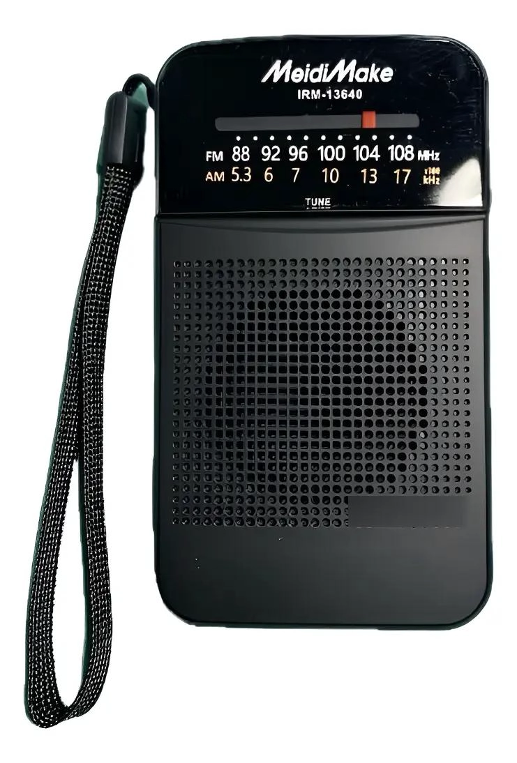 MINI RADIO FM AM PORTATIL RECARGABLE NEGRO - 5
