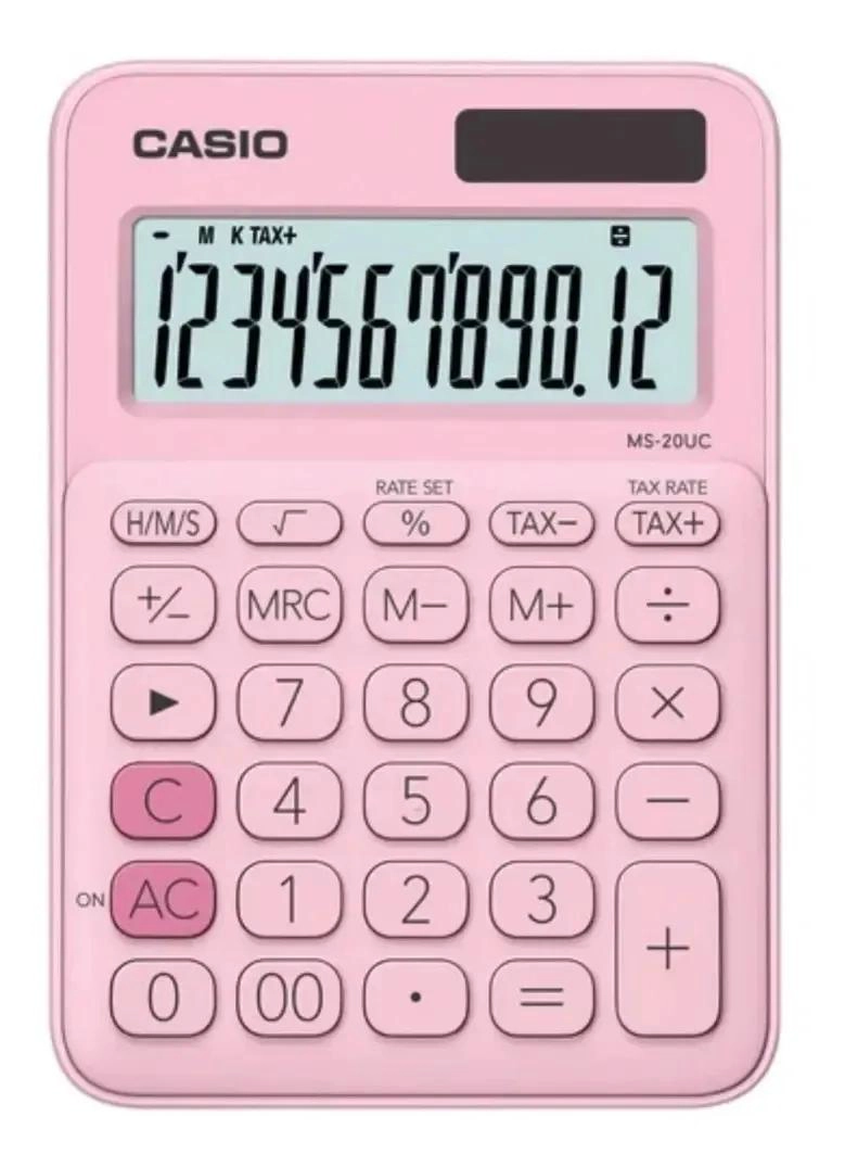 CALCULADORA BASICA COLORES SURTIDOS PANTALLA LCD - 1