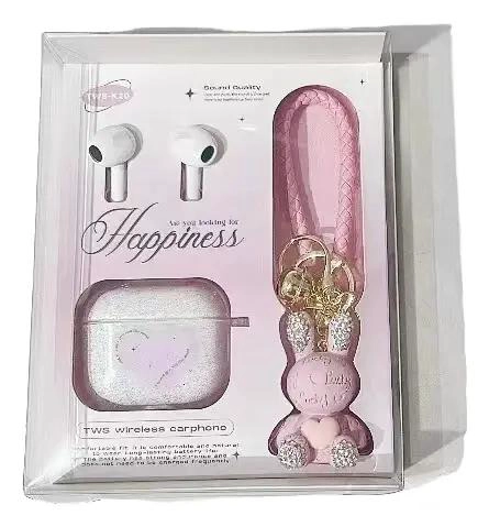 AUDIFONOS INALAMBRICOS TWS K20 CON LLAVERO OSO KAWAII - 1