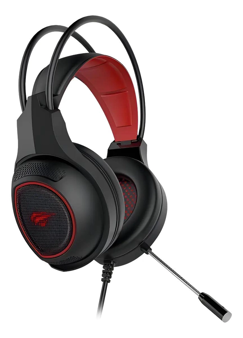 AURICULARES GAMER CON SONIDO 40 MM Y LUZ LED - 1