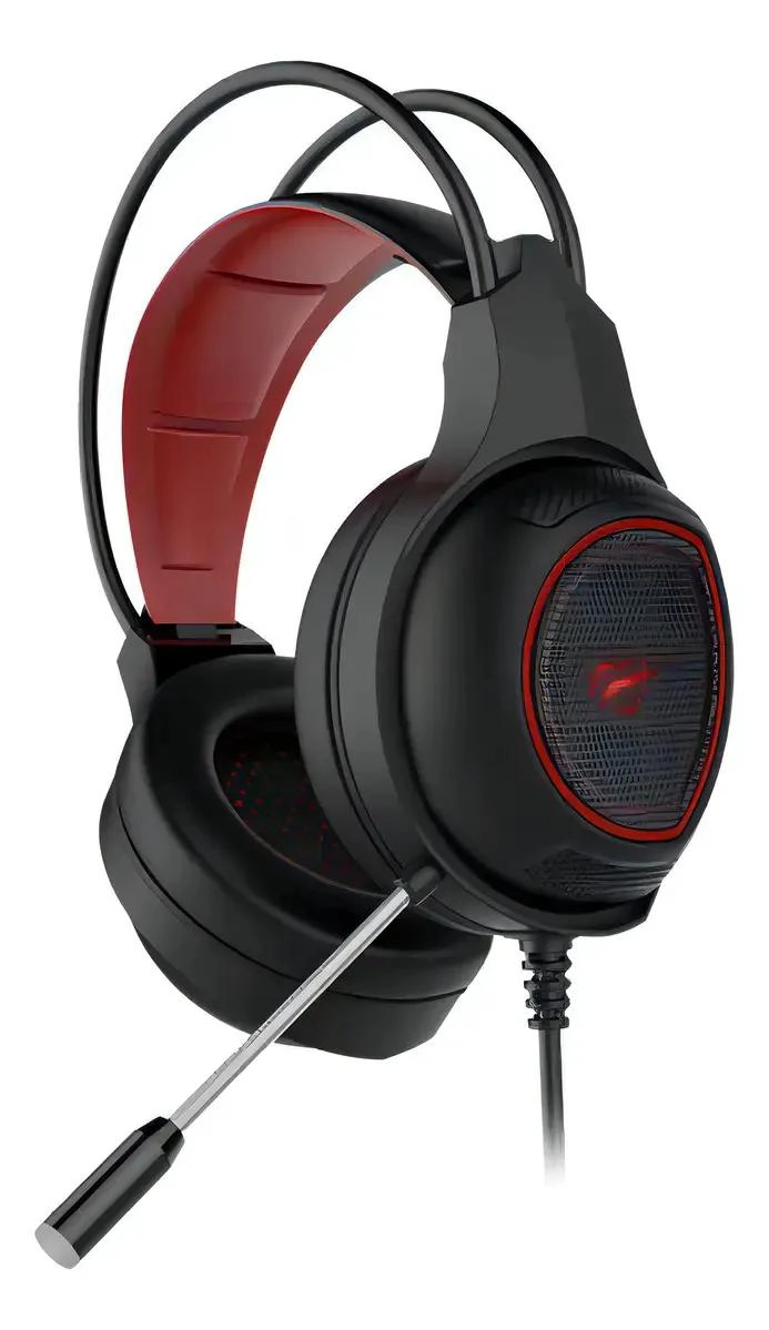 AURICULARES GAMER CON SONIDO 40 MM Y LUZ LED - 4